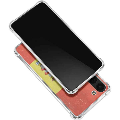 Spain Flag Distressed Galaxy S24 FE Clear Case